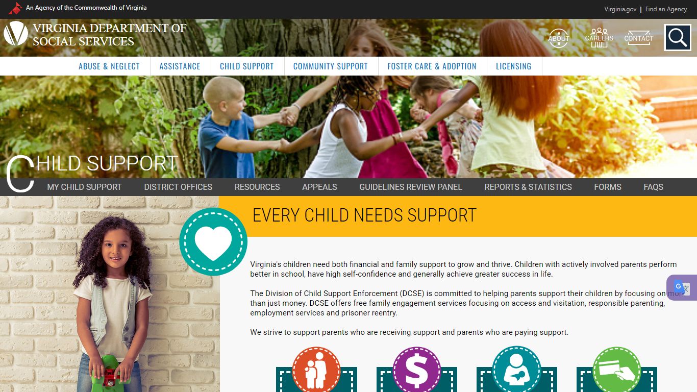 Child Support - Virginia Department of Social Services